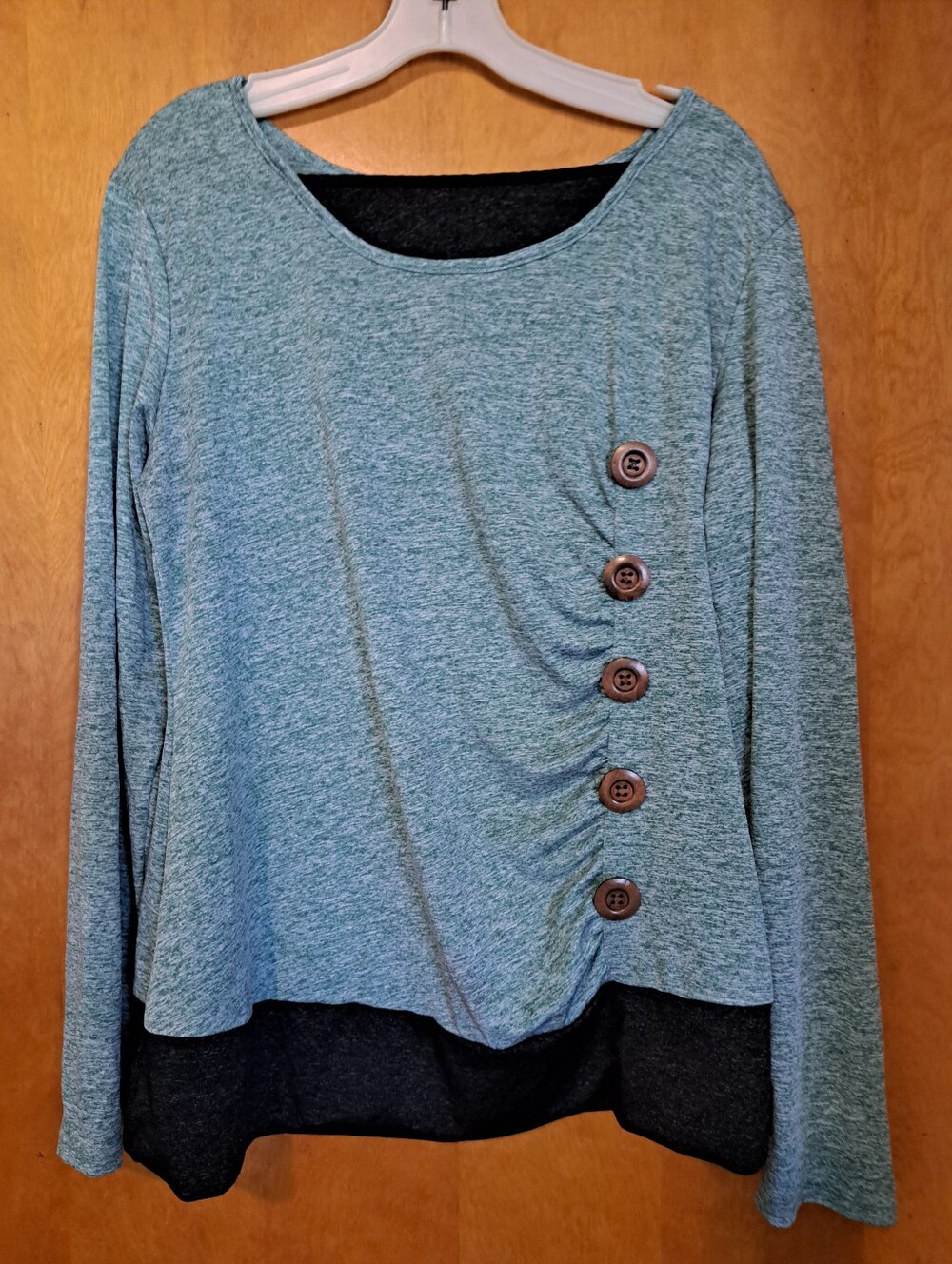 Two Casual Layered Long-Sleeved Tops